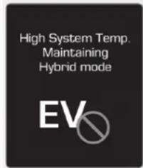 High System Temp. Maintaining Hybrid mode EV
