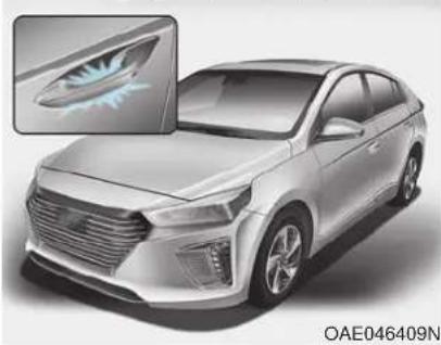 HYUNDAI Ioniq HEV (2018) - Welcome light (if equipped) - 1