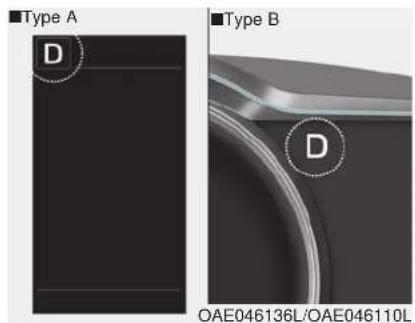 Type A D Type B D OAE046136L/OAE046110L
