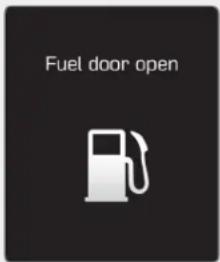 Fuel door open