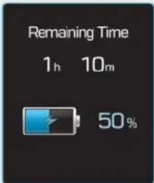Remaining Time 1 h 10 m 50%