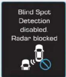 Blind Spot Detection disabled. Radar blocked
