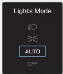 Lights Mode ID AUTO OFF