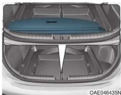 HYUNDAI Ioniq HEV (2018) - To remove the cargo security screen - 2