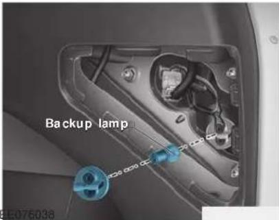 Backup lamp E076038