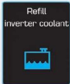 Refill inverter coolant