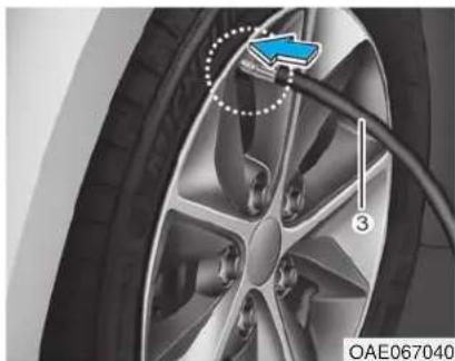 HYUNDAI Ioniq HEV (2018) - Checking the tire inflation pressure - 2