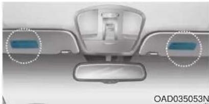 HYUNDAI Ioniq HEV (2018) - Air Bag Warning Labels - 1