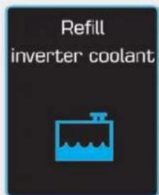 Refill inverter coolant