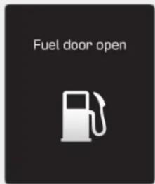 Fuel door open