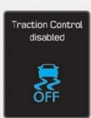 Traction Control disabled OFF