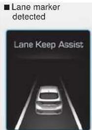 ■ Lane marker detected Lane Keep Assist