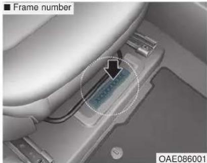 Frame number OAE086001
