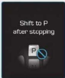 Shift to P after stopping