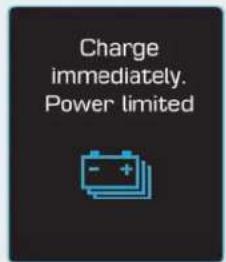 Charge immediately. Power limited