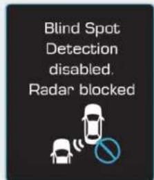 Blind Spot Detection disabled. Radar blocked