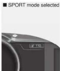 ■ SPORT mode selected 110