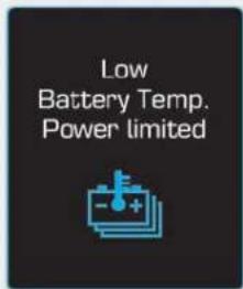 Low Battery Temp. Power limited
