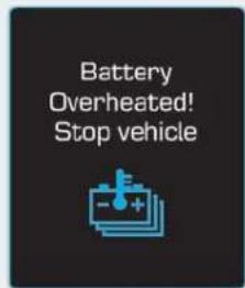 Battery Overheated! Stop vehicle