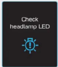 Check headlamp LED