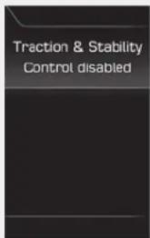 Traction & Stability Control disabled