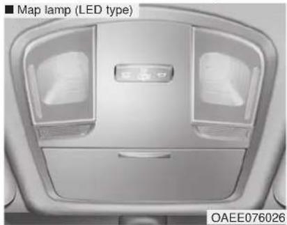 HYUNDAI Ioniq EV (2018) - Interior Light Bulb Replacement Map lamp and room lamp - 1