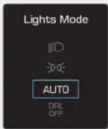 Lights Mode AUTO DRL OFF