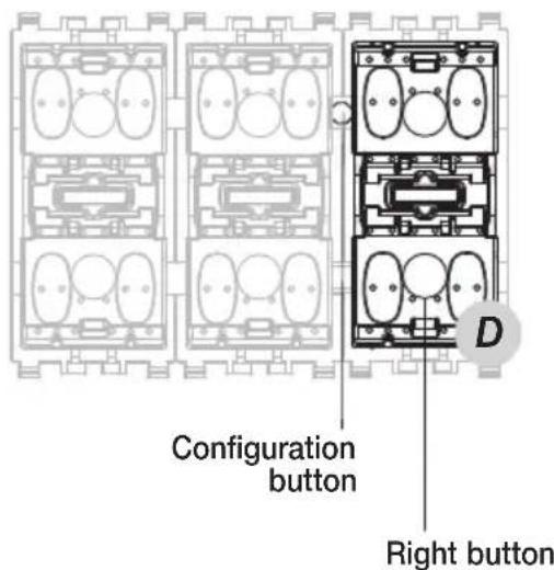 Configuration button Right button