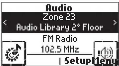 Audio Zone 23 Audio Library 2° Floor FM Radio 102.5 MHz | SetupMenu