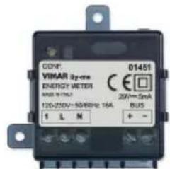 COVP: YIMAR by-on ENERGY METER MAB N/A 120/250V~50/60Hz: 16A + - 1 L N 01461 25V=5mA 8U5