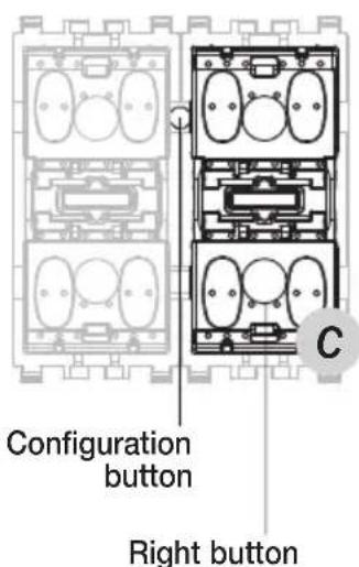 Configuration button Right button