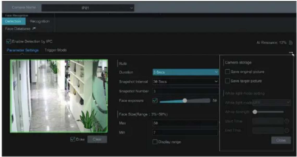 Vimar ELVOX 46NVR.08P - Impostazioni di riconoscimento volto (Face Detection Settings) - 1