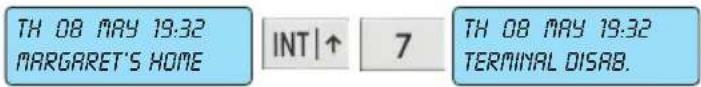 TH 08 MAY 19:32 MARGARET'S HOME INT|↑ 7 TH 08 MAY 19:32 TERMINAL DISAB.