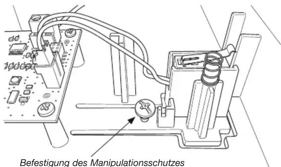 60 100 Befestigung des Manipulationsschutzes