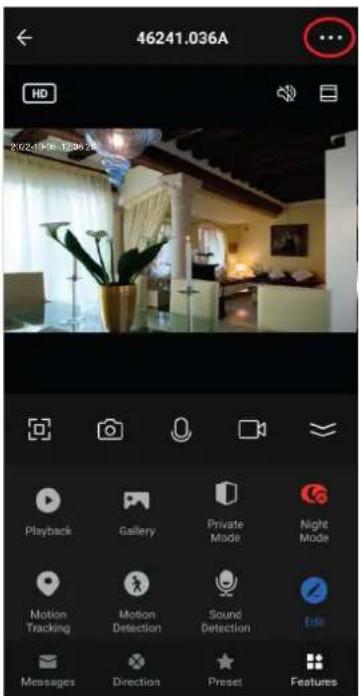 46241.036A HD 2/02/19/08 12:00:26 Playback Gallery Private Mode Night Mode Motion Tracking Motion Detection Sound Detection Sale Messages Direction Preset Features
