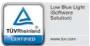 TÜVRheinland® CERTIFIED Low Blue Light (Software Solution) www.tuv.com
