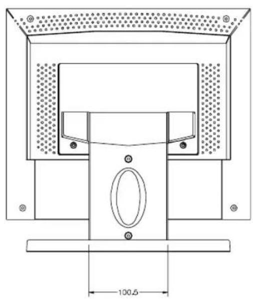 ELO 1224L - 12,1" Abmessungen des LCD-Touchmonitors (ET12-XXWC-1) - 2