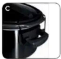 RUSSELL HOBBS RHSV6000 - LOCKING AND UNLOCKING THE LID - 3
