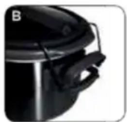 RUSSELL HOBBS RHSV6000 - LOCKING AND UNLOCKING THE LID - 2