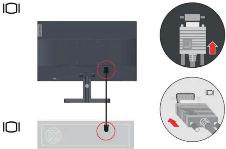 LENOVO L22i-30 - Monitor anschließen und einschalten - 3