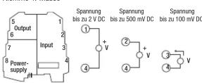 Camille Bauer Sineax VS54 - Klemmenbeschreibung: - 1