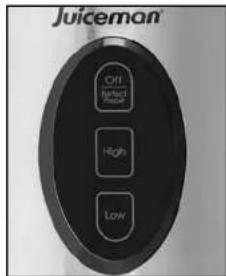 JUICEMAN Express Jr. JM1000M - BOTONES DE CONTROL DEL EXTRACTOR DE JUGO - 1