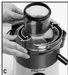 JUICEMAN Express Jr. JM1000M - PREPARING FRUITS AND VEGETABLES - 3