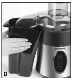 JUICEMAN Express Jr. JM1000M - PREPARING FRUITS AND VEGETABLES - 4