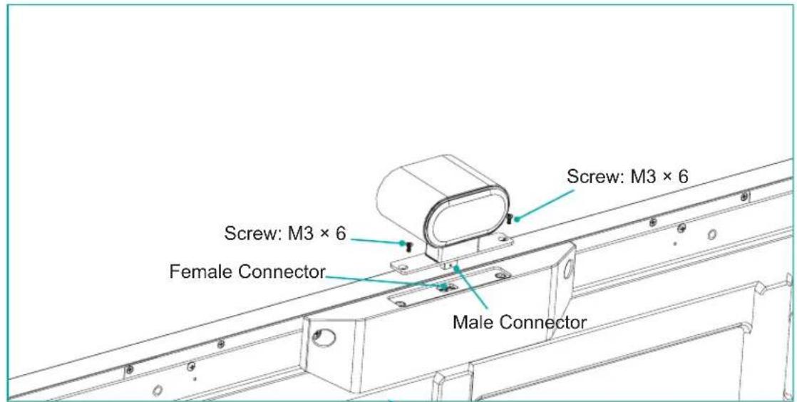 Screw: M3 × 6 Screw: M3 × 6 Female Connector Male Connector