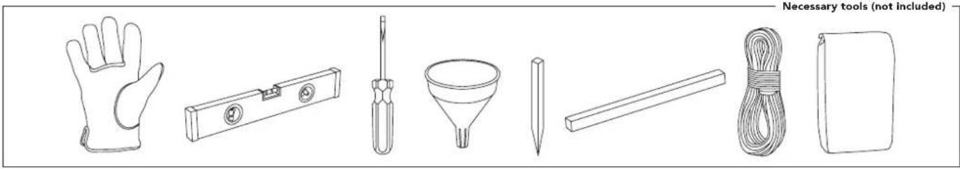 Necessary tools (not included)