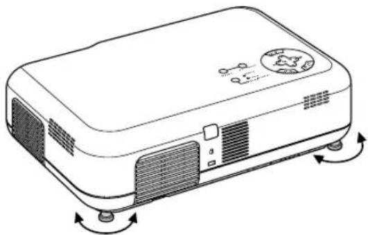 NEC VT45 - Adjusting the Tilt Foot - 2