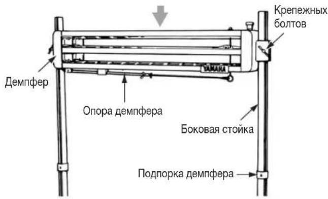 Демпфер Опора демпфера Боковая стойка Подпорка демпфера Крепежных болтов