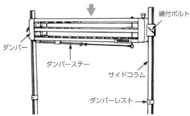 締付ボルト ダンパー ダンパーステー サイドコラム ダンパーレスト