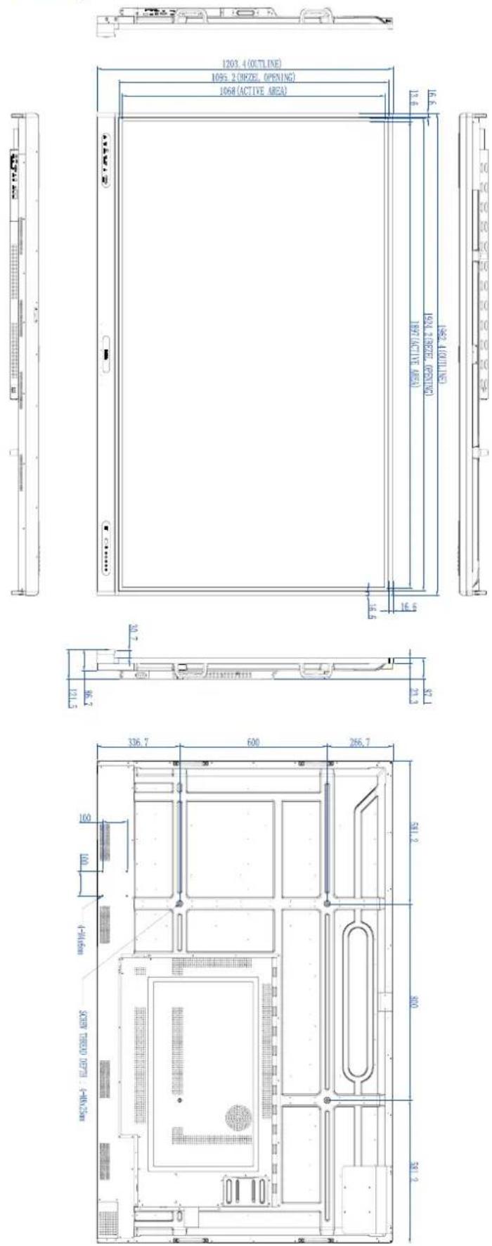 BENQ RP7503 - Dimensions(RP6503) - 3